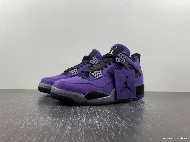 Purple x Air Scott 4 Jordan Travis Suede 0521